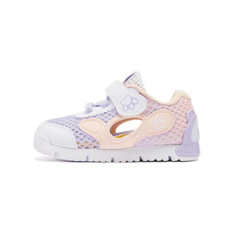 

QIAODAN Низкие, износостойкие, противоскользящие детские туфли фиолетово-розового цвета для младенцев и малышей