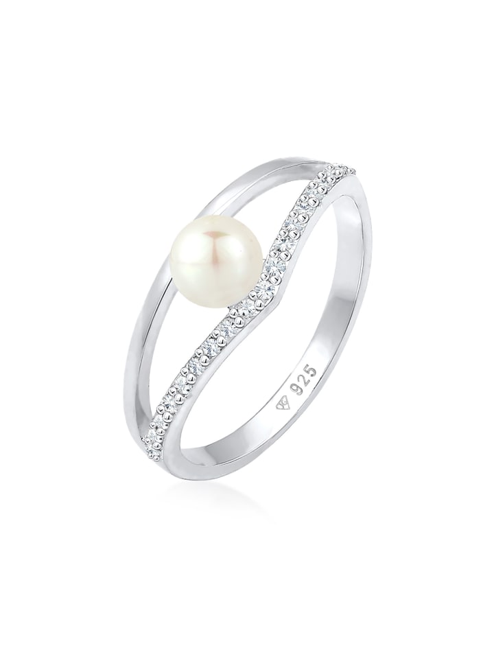 

Elli Обручальное кольцо из серебра 925 пробы с геометрическим узором