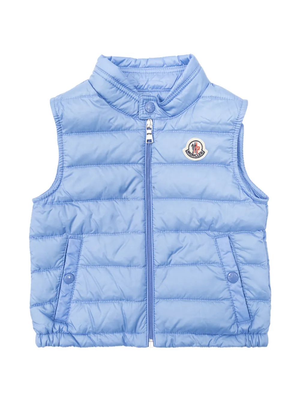 

Куртка на молнии с логотипом Moncler Enfant, синий