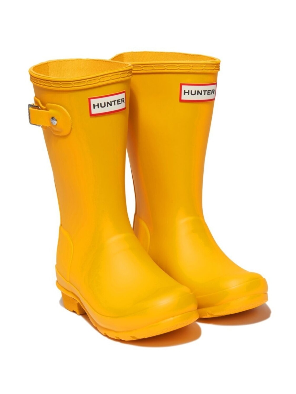 

Резиновые сапоги с пряжками Hunter Kids, желтый