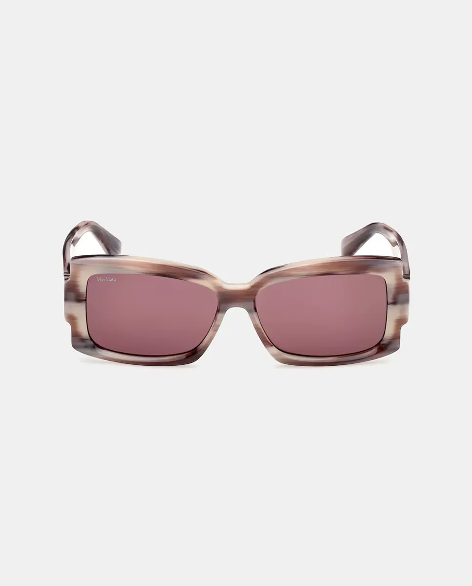 

Прямоугольные солнцезащитные очки из ацетата для женщин Max Mara, серый