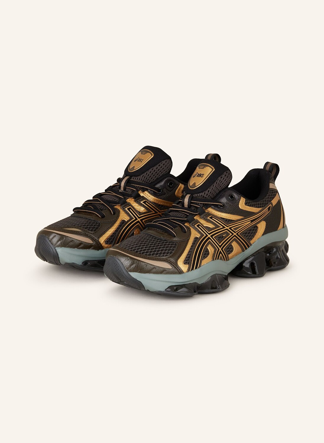

Кроссовки gel-quantum kinetic ASICS, цвет DUNKELBRAUN/SCHWARZ/GOLD