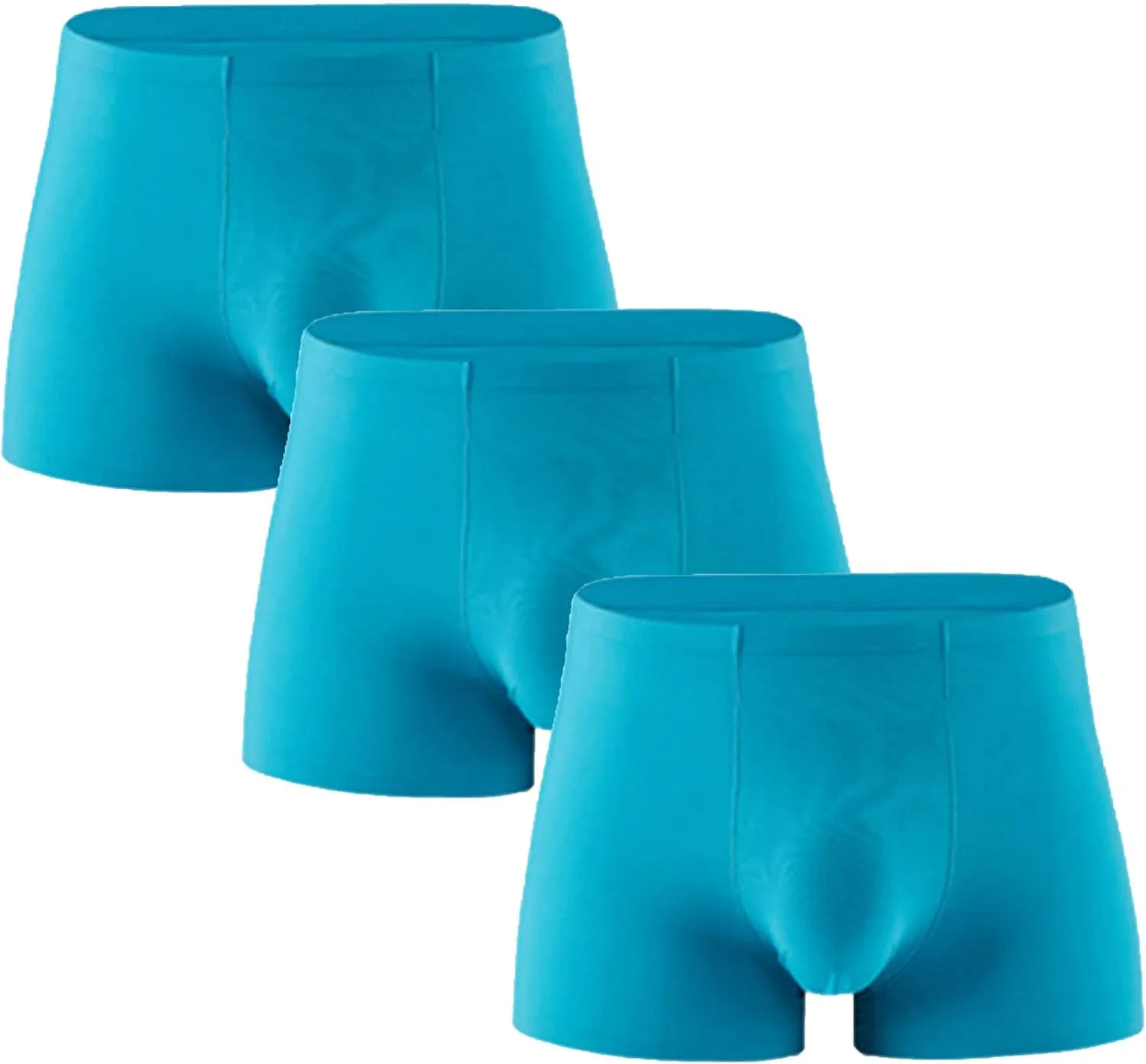 Боксеры шелковистые мягкие, Blue 3pc