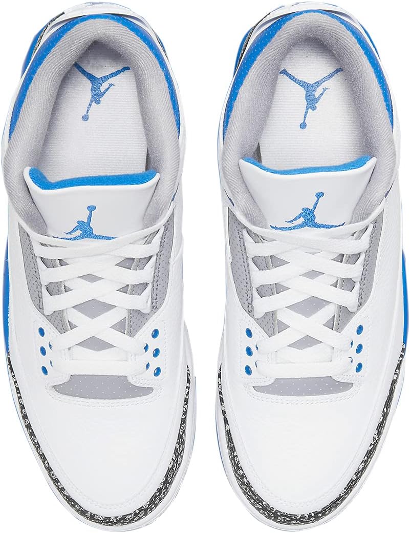 Мужские кроссовки Nike Jordan Air 3 Retro CK5692 600, белый/синий — фото 4