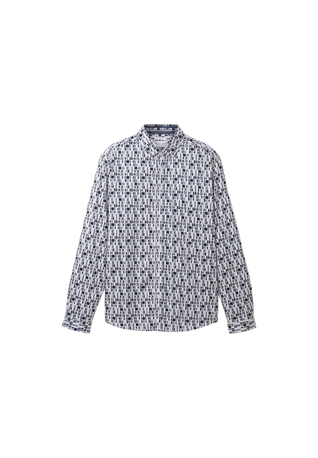 

Рубашка TOM TAILOR, цвет Off White Sea Green Design