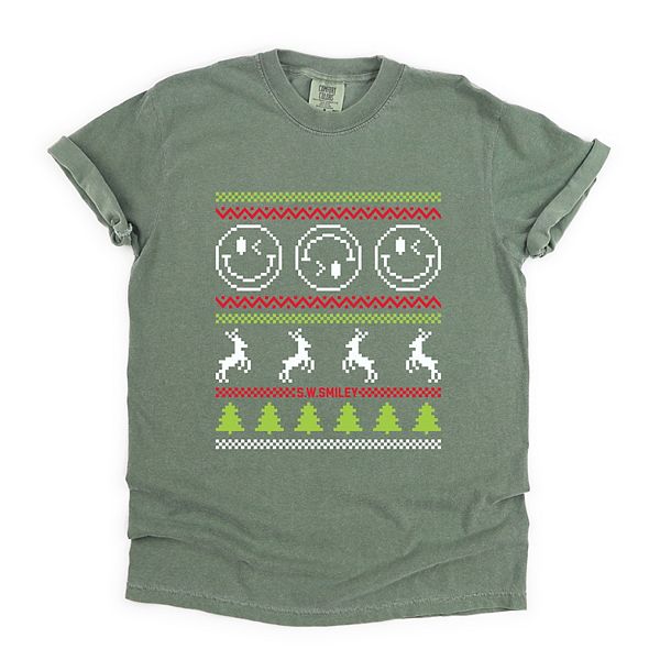 

SWSmiley ugly christmas sweater pixels - футболка с принтом, окрашенная в готовом виде Simply Sage Market, Moss, Зеленый, SWSmiley ugly christmas sweater pixels - футболка с принтом, окрашенная в готовом виде Simply Sage Market, Moss