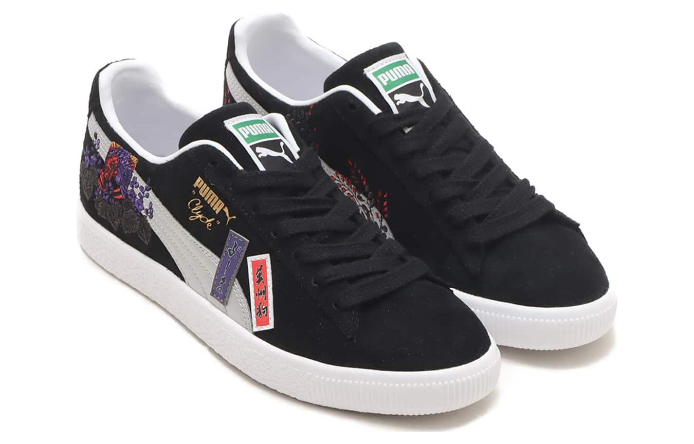PUMA Клайд Атмос Ханадфуда — черно-белые, цвет Black White — фото 3