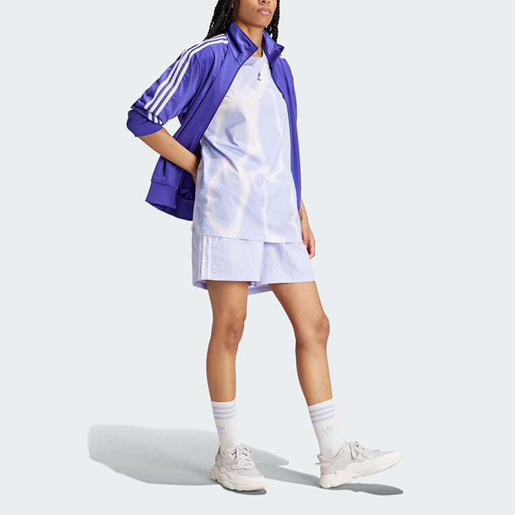 QUARANTA Повседневные шорты женские сиреневые Adidas Originals — фото 2