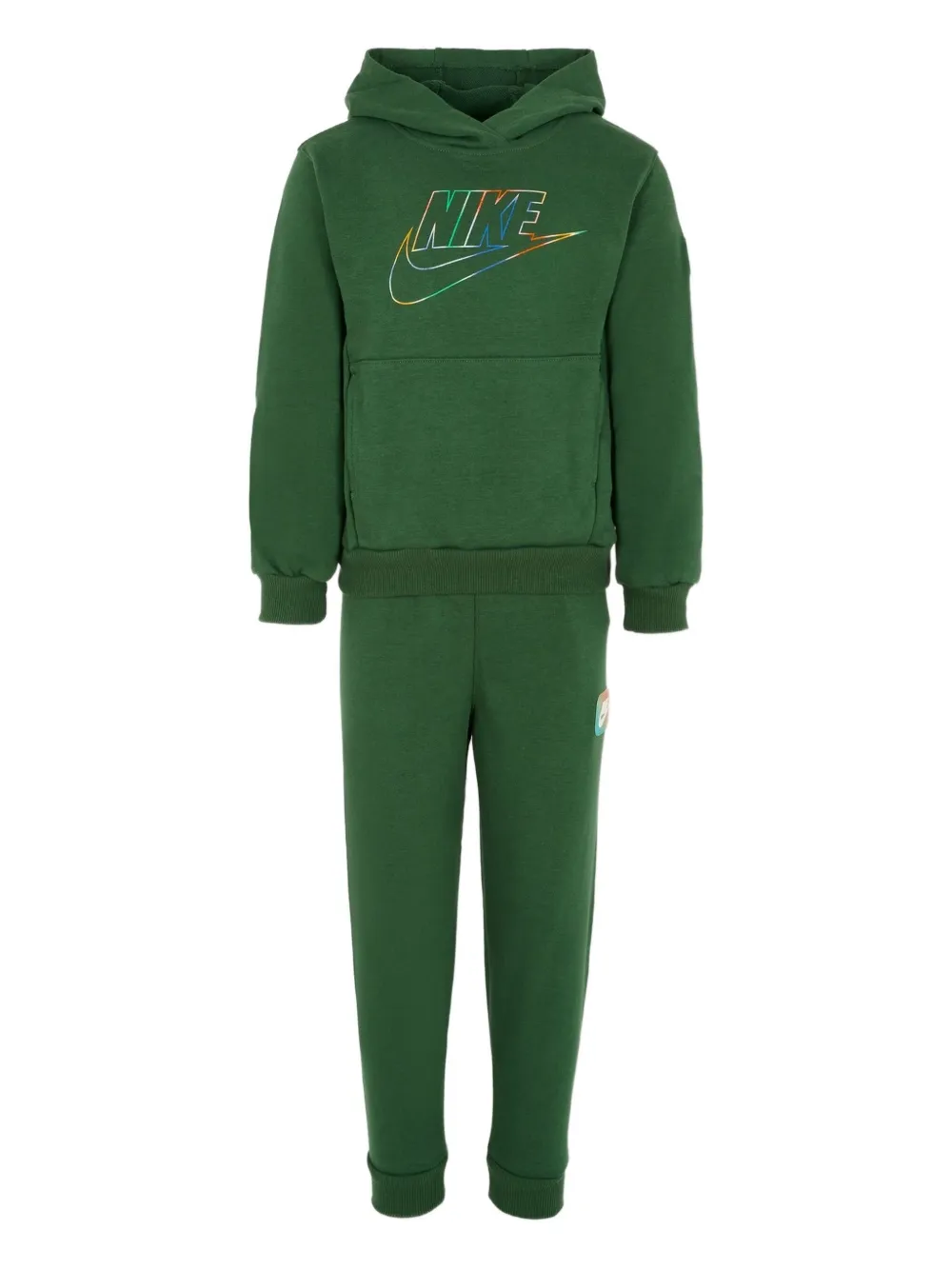 

Спортивный костюм с принтом-логотипом Nike Kids, зеленый