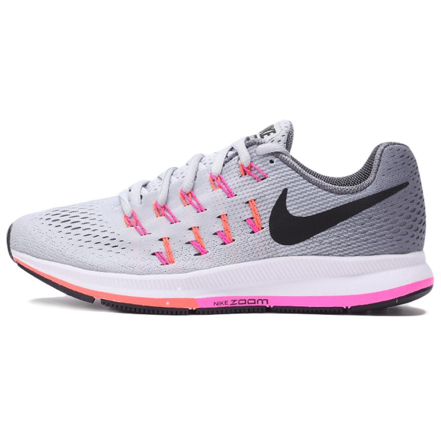 

Кроссовки Nike Air Zoom Pegasus 33 Pure Platinum/Black-Cool Grey Women's, черный/белый