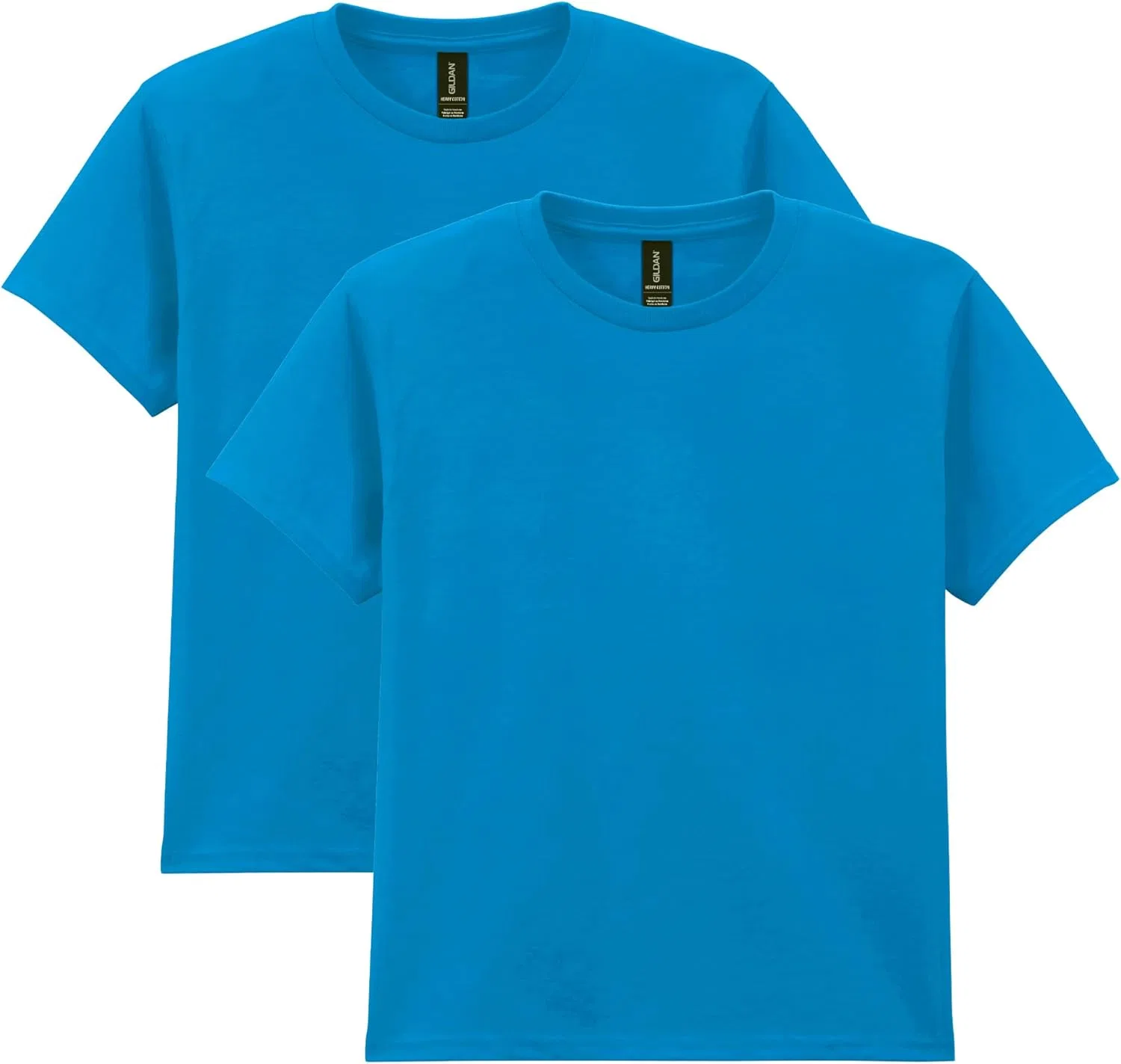 Детская футболка Gildan Youth Heavy Cotton, 2 шт., Sapphire