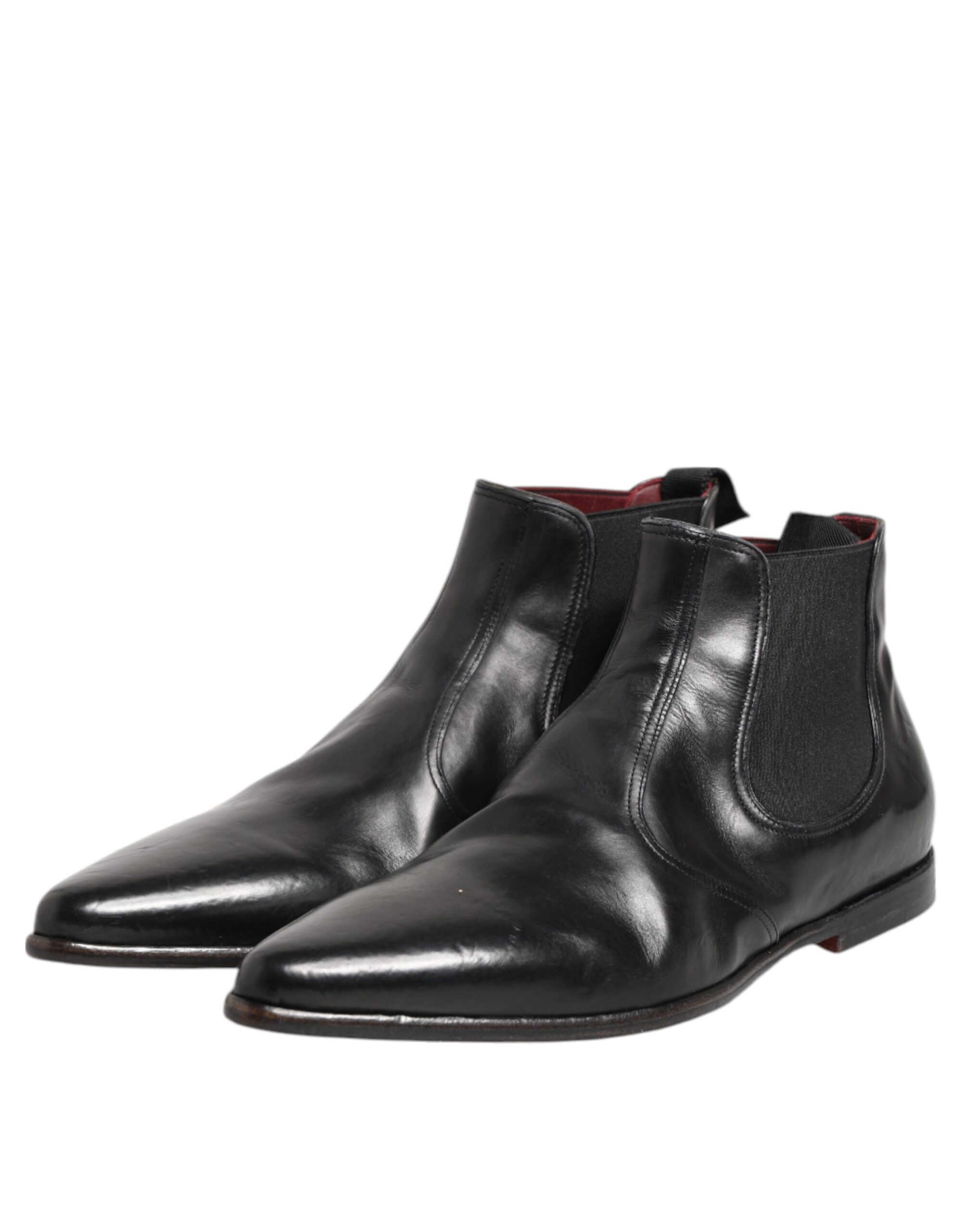 Черные мужские ботильоны Chelsea Slip On Dolce & Gabbana, черный — фото 4