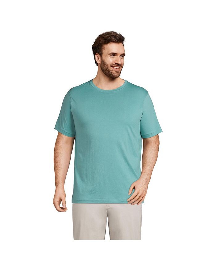 

Мужская футболка Supima с короткими рукавами Lands' End, цвет Teal shadow