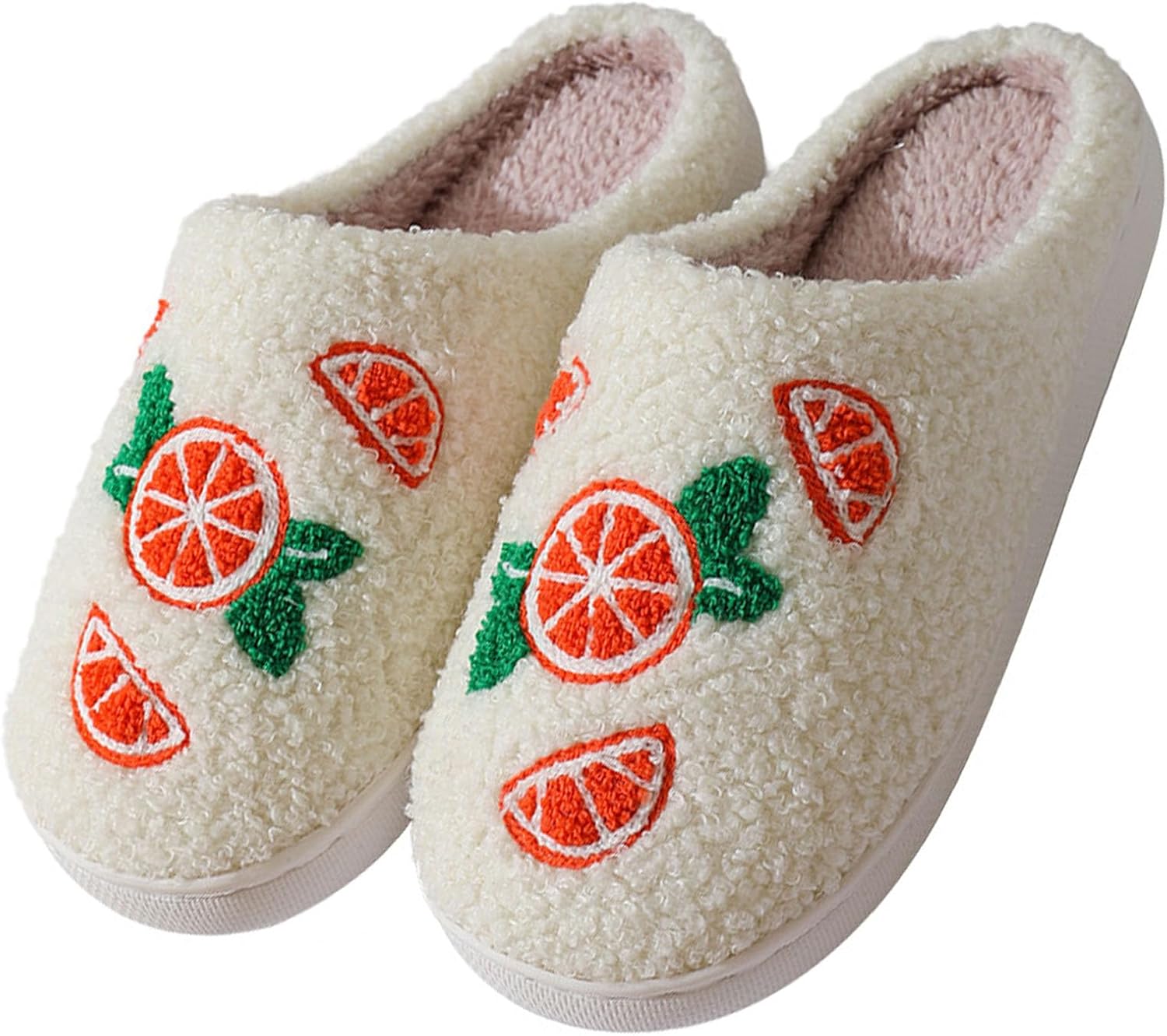 

Домашние тапочки для женщин и мужчин oukisam, с эффектом памяти, для улицы и дома, теплые плюшевые тапочки для спальни, оранжевый