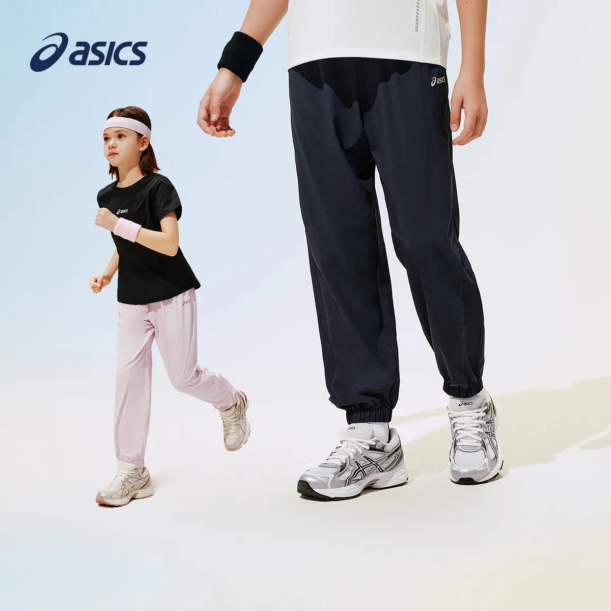 Детские быстросохнущие брюки без воротника ASICS, 9022 Gray — фото 4