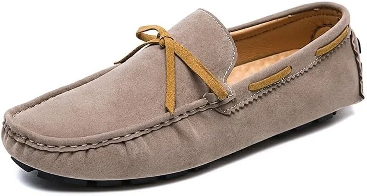 Лоферы замшевые, повседневные, Khaki PUGHGAETZF