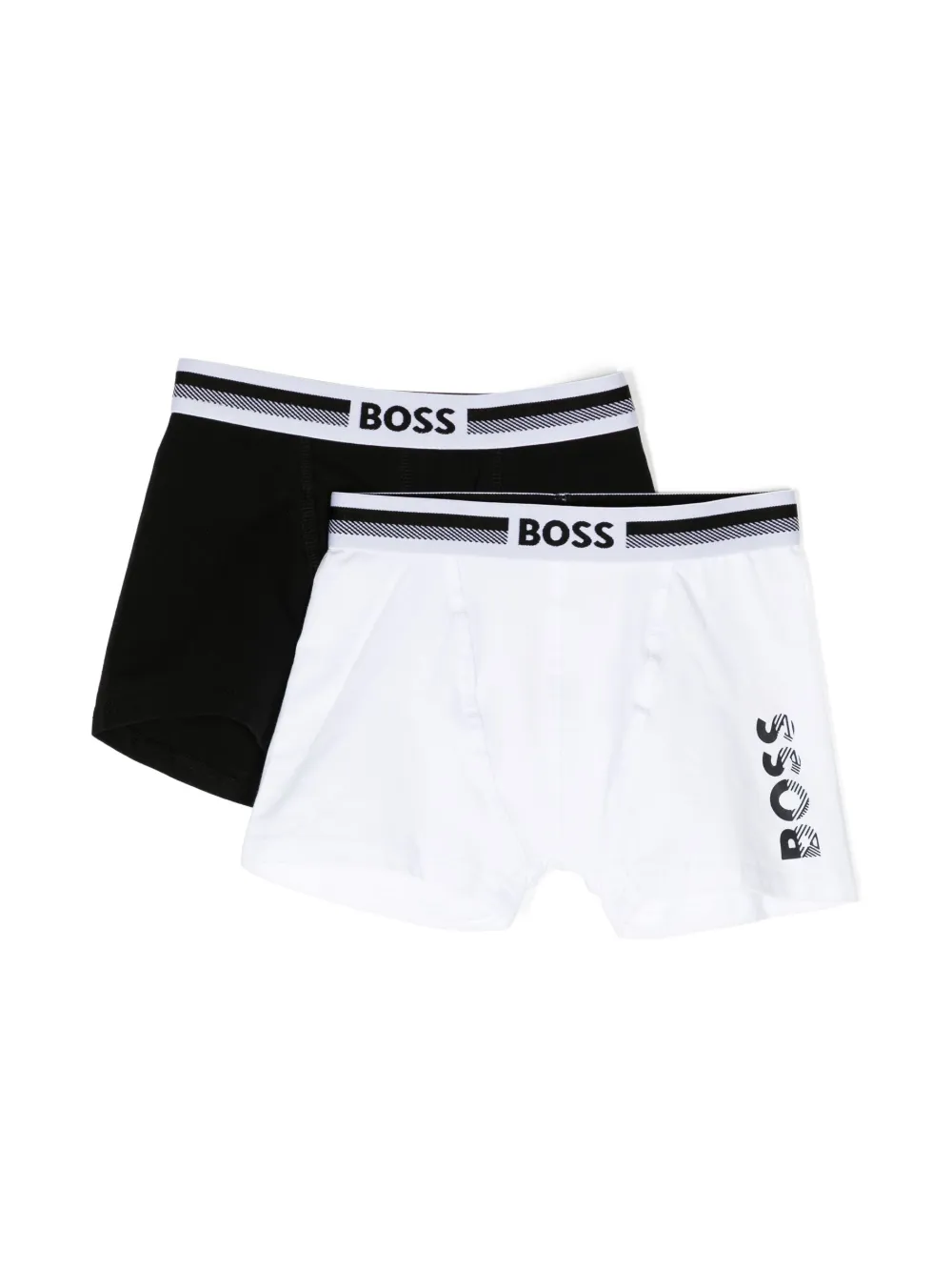 

Комплект из двух пар боксеров BOSS Kidswear, черный