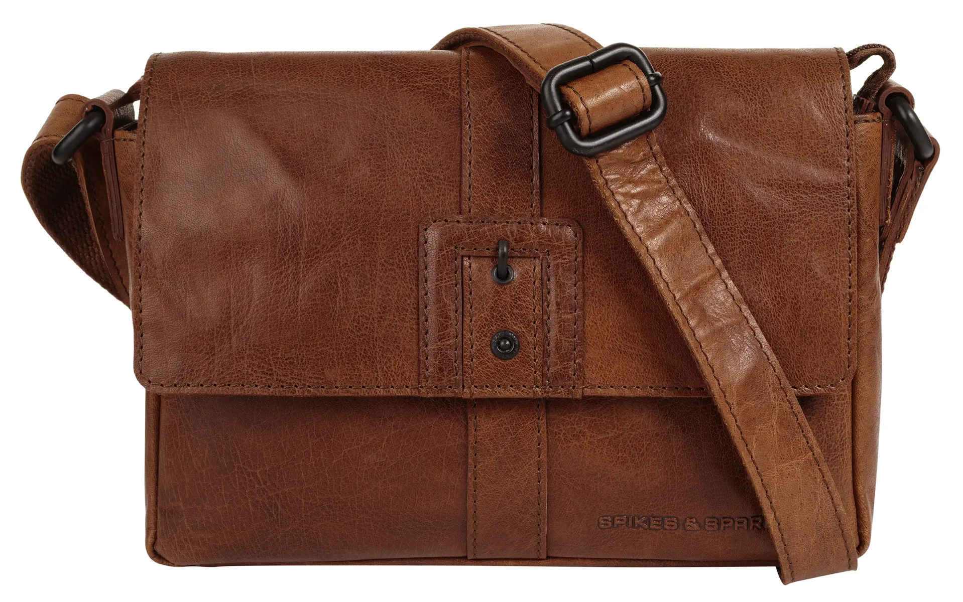 

Сумка через плечо Spikes & Sparrow "CROSS BODY", натуральная кожа, цвет Cognac