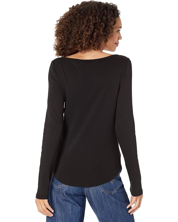 

Футболка с длинным рукавом Michael Stars Amanda Long Sleeve Tee, черный
