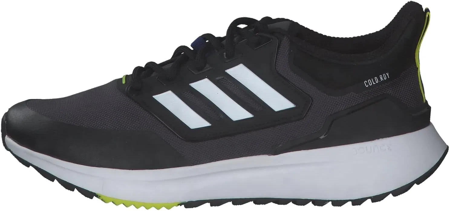 Мужские беговые кроссовки Adidas Eq21 Run Cold.rdy, цвет Carbon Core, черный и серый, три цвета — фото 2
