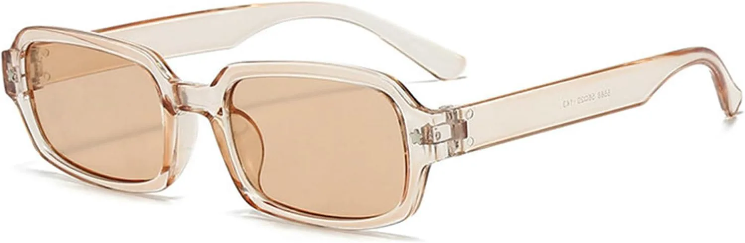 

Солнцезащитные очки Helena в стиле ретро, ​​прямоугольные, для женщин и мужчин, винтажные, в маленькой квадратной оправе, в стиле 90-х, модные, узкие, C5