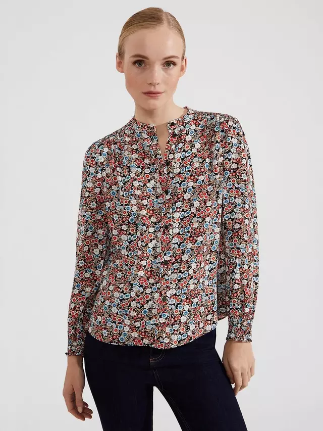 

Блуза Hobbs Brienna Ecovero Long Sleeve, разноцветный
