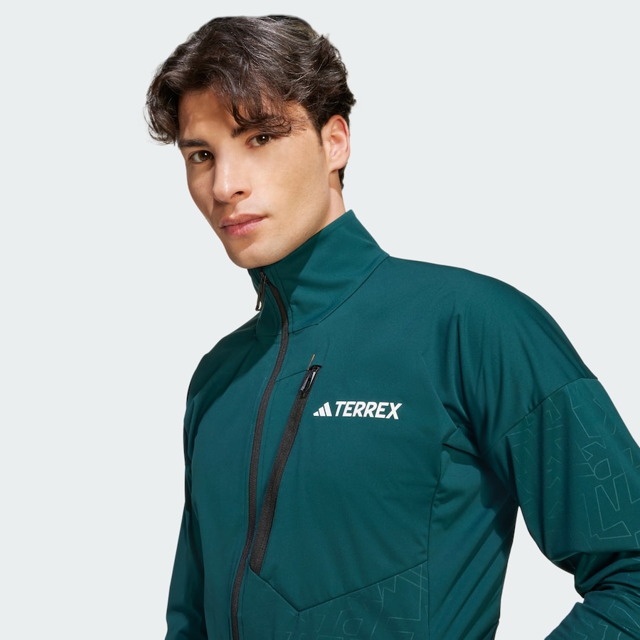 Спортивная куртка ADIDAS TERREX Xperior, зеленый/темно-зеленый — фото 4
