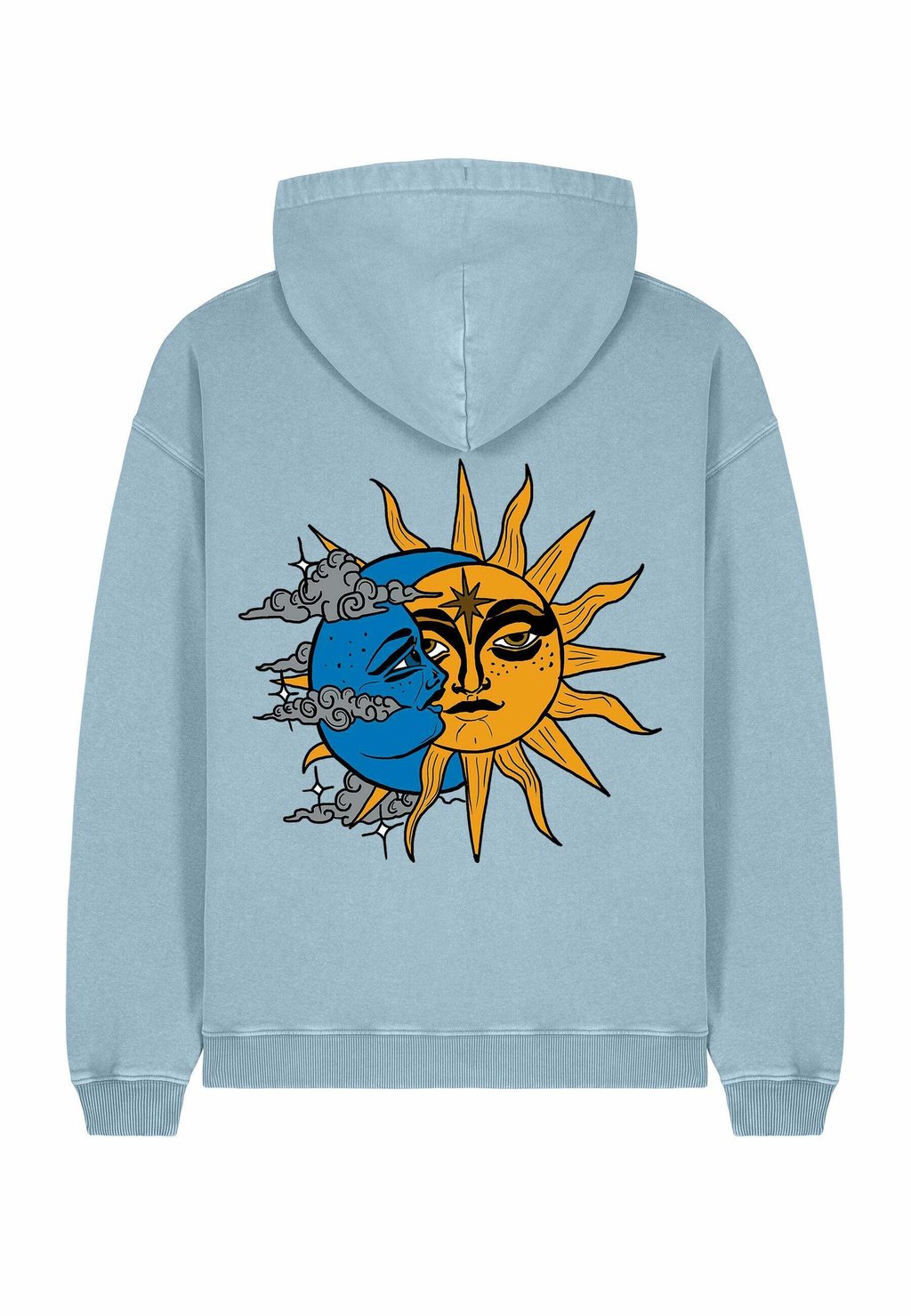 

Толстовка с капюшоном LUNAR UNISEX VINTAGE - Sweatshirt Mira Paris, светло-голубой