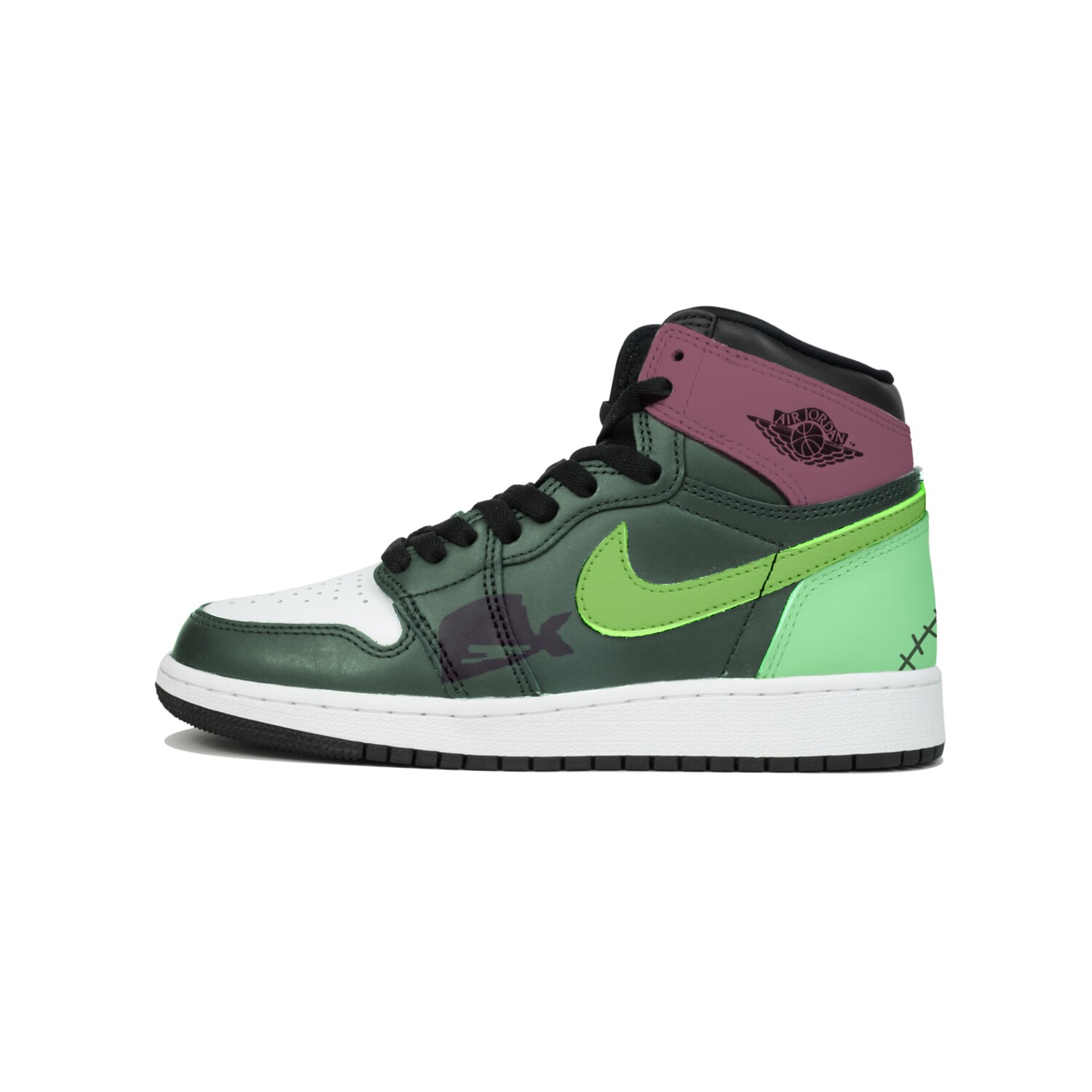 

Баскетбольные кроссовки Air 1 Vintage Men High-Top Green/Purple Jordan, Зеленый, Баскетбольные кроссовки Air 1 Vintage Men High-Top Green/Purple Jordan