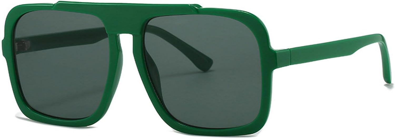 

Модные большие квадратные солнцезащитные очки для женщин, винтажные панк-очки для мужчин, солнцезащитные очки для активного отдыха, квадратные очки UV400 N47 mincl, Green