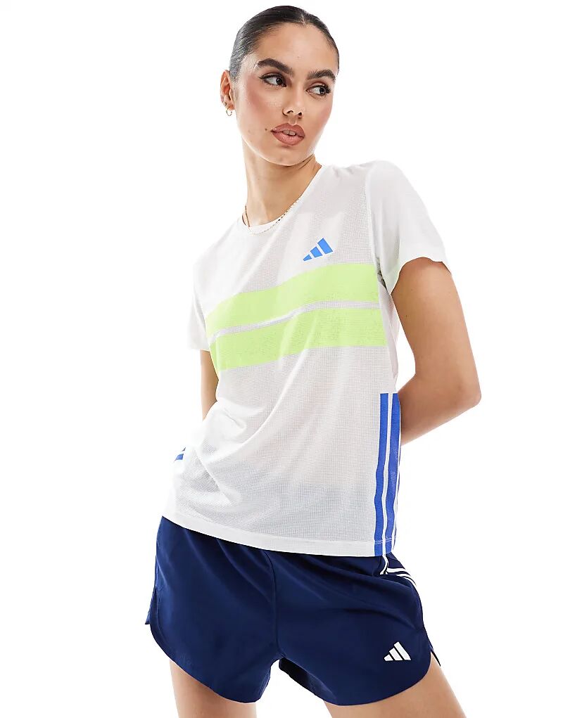 

Футболка adidas Running Adizero Retro белого цвета adidas performance