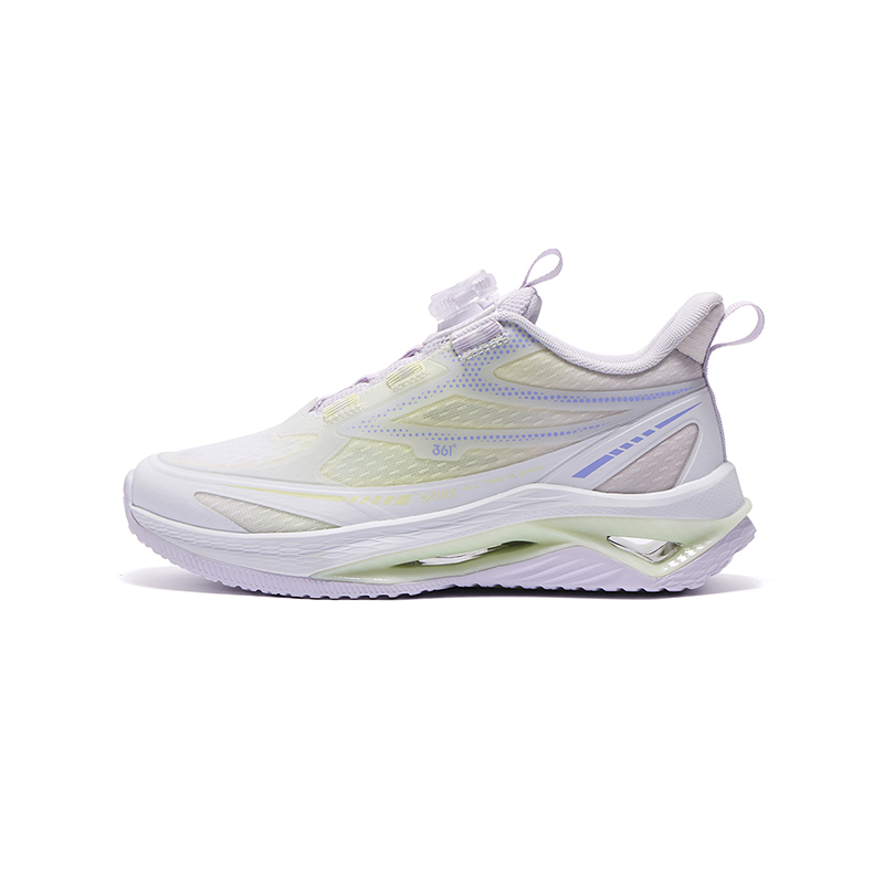 

Кроссовки унисекс 361°KIDS, белый/розовый/фиолетовый/зеленый