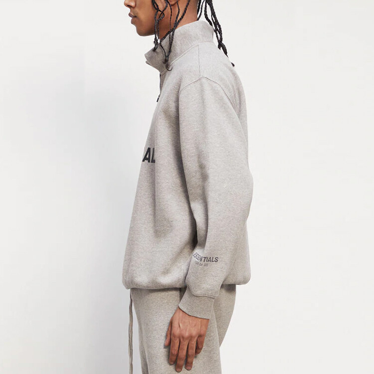 FW20 Толстовка унисекс овсянка Fear Of God Essentials, светло-бежевый — фото 4