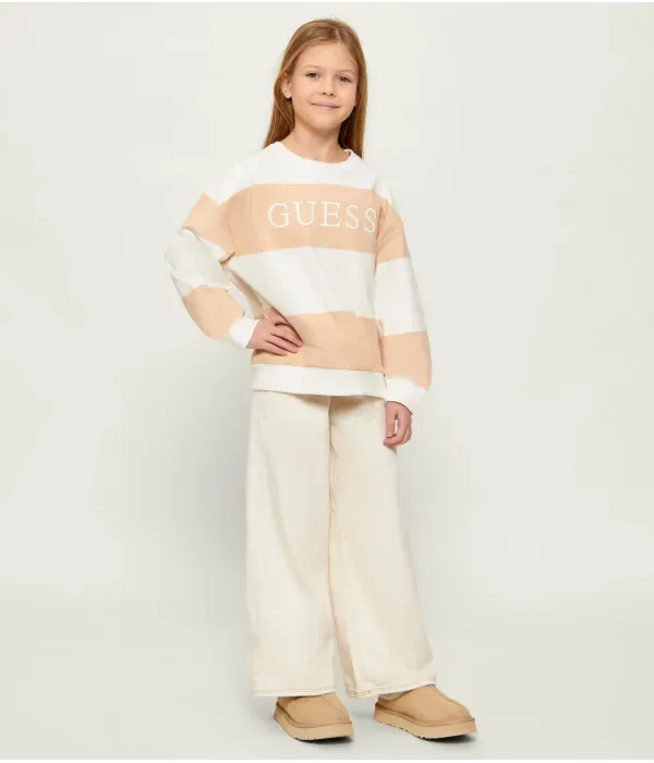 Толстовка loose fit Guess, бежевый — фото 2
