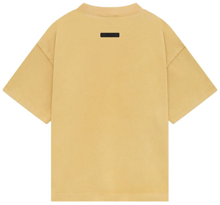 Футболка Fear of God Essentials Tri-Blend Crewneck Tee 'Amber', желтый — фото 2