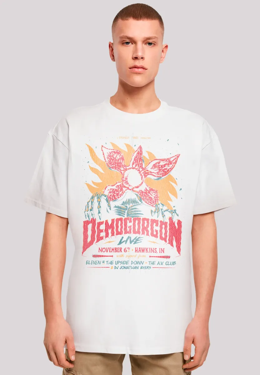 

Футболка F4NT4STIC "Stranger Things Demogorgon Poster", премиум качество, белый