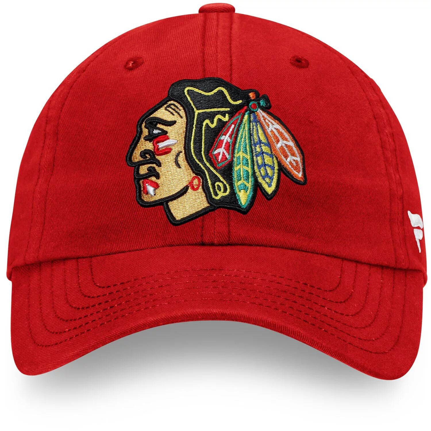 

Мужская красная мужская регулируемая кепка с фирменным логотипом Chicago Blackhawks Core Primary Fanatics