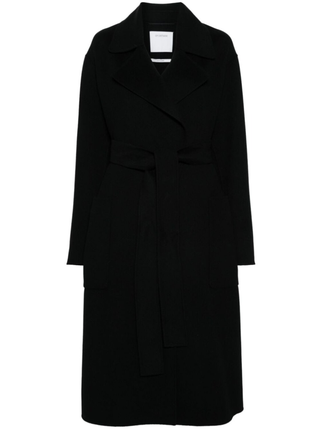 

Sportmax пальто Veleno с поясом, черный