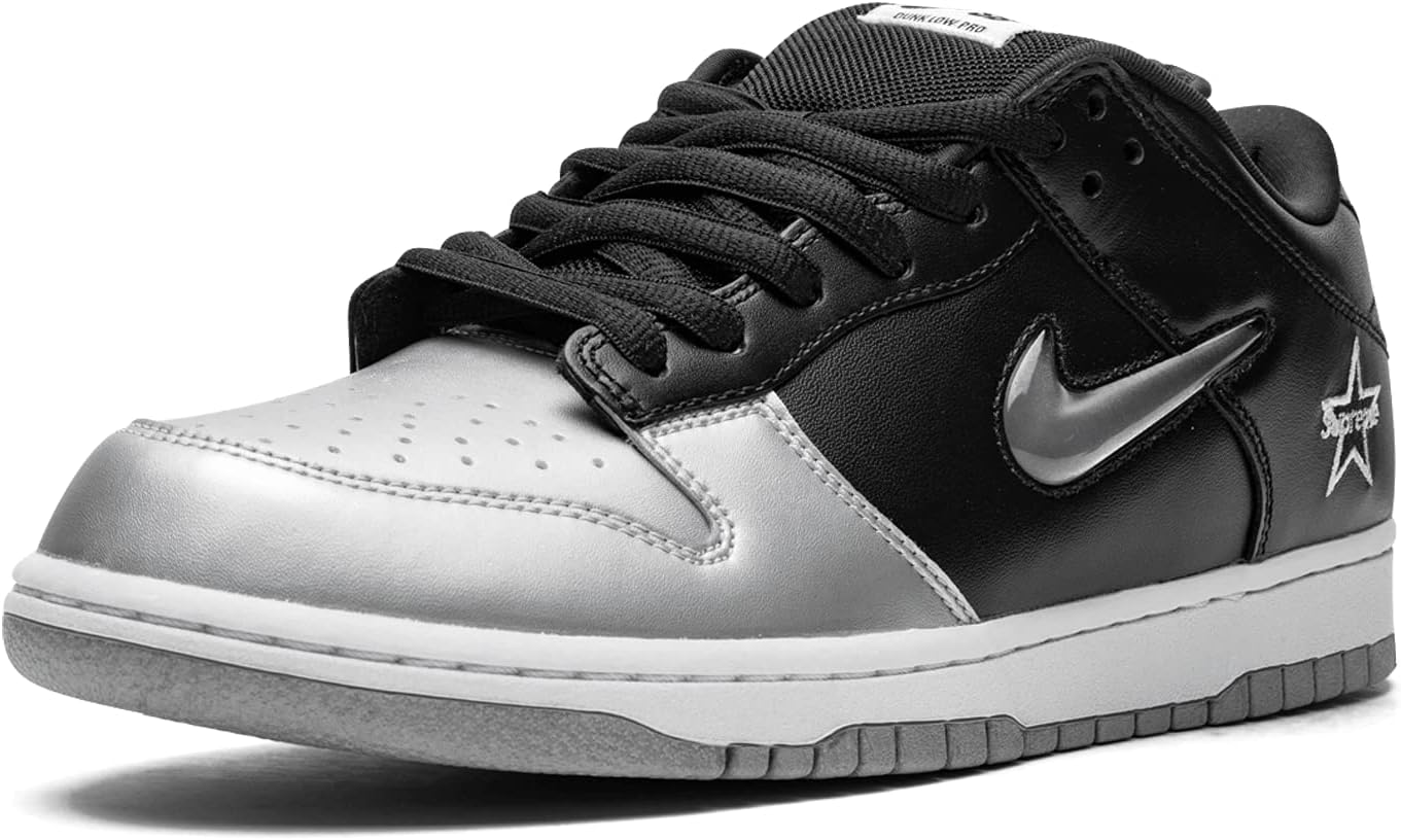 Мужские кроссовки Nike SB Dunk Low OG QS Supreme CK3480, серебро — фото 4