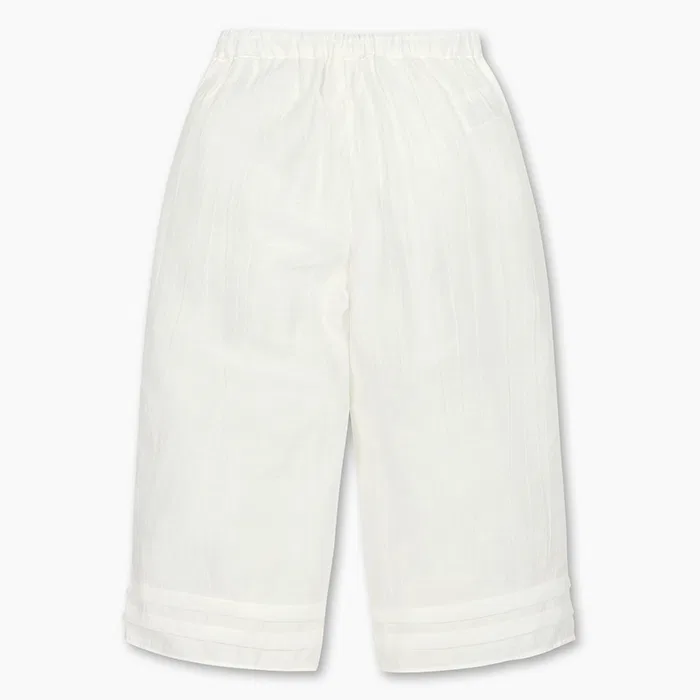 Детские белые широкие брюки от Benetton Kids — фото 2