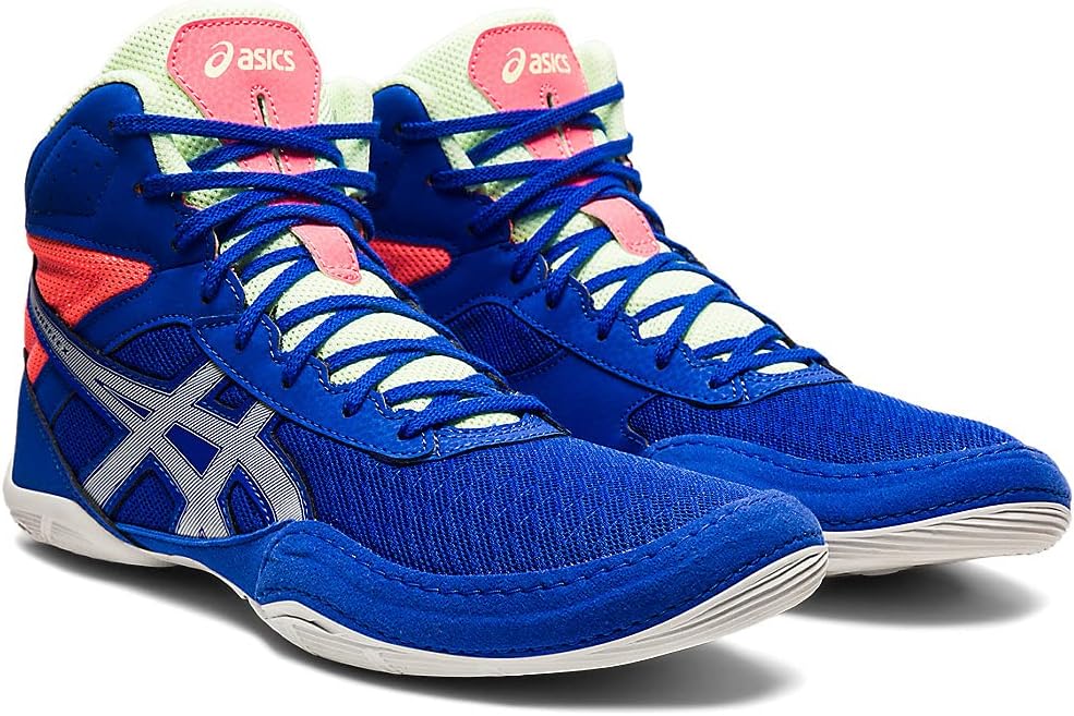 Мужские борцовские кроссовки Asics Matflex 6, синий/серый — фото 2