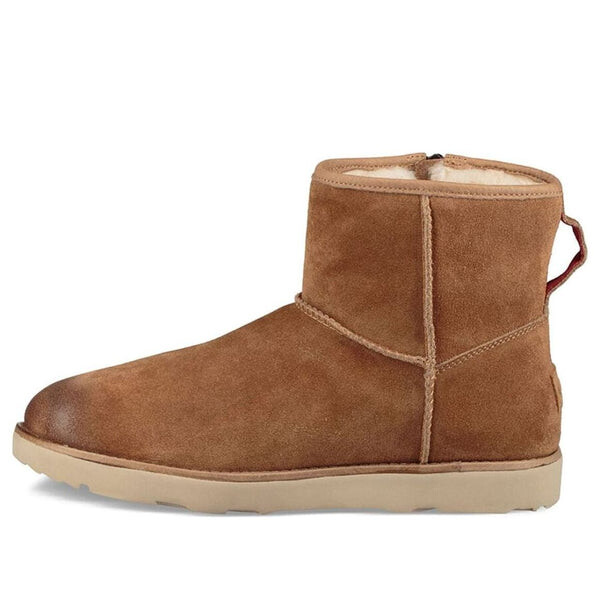 

Зимние ботинки классические мини на молнии водонепроницаемые Ugg, коричневый