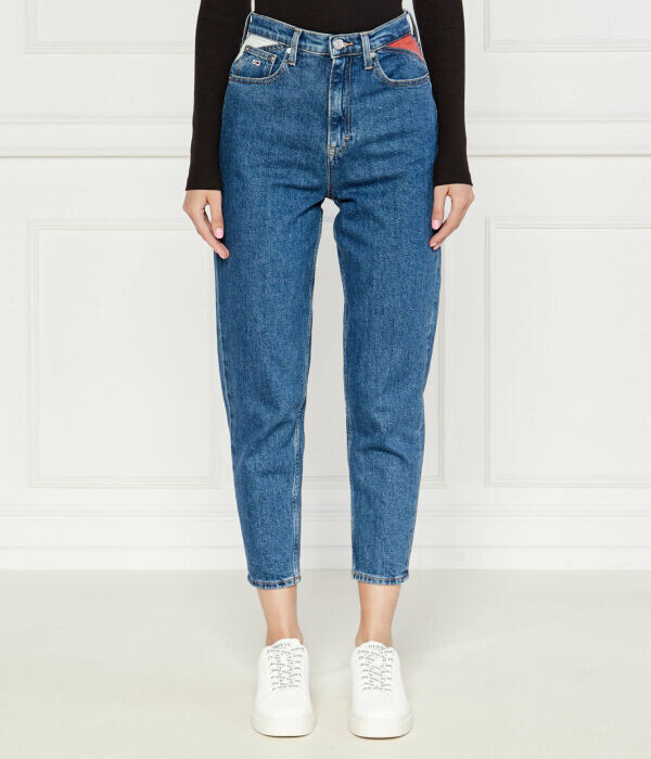 

Джинсы женские Tommy Jeans короткие с высокой талией, синий