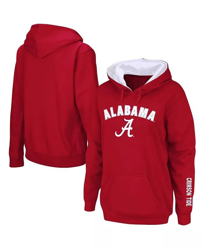 

Женская толстовка с капюшоном Alabama Tide Arch and Logo 1 Colosseum, красный