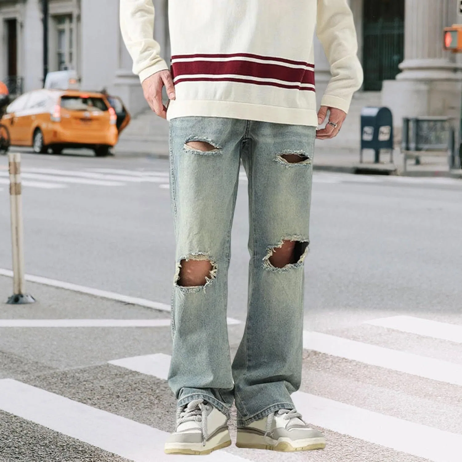 Джинсы мешковатые, Light Blue, Y2K Streetwear — фото 2