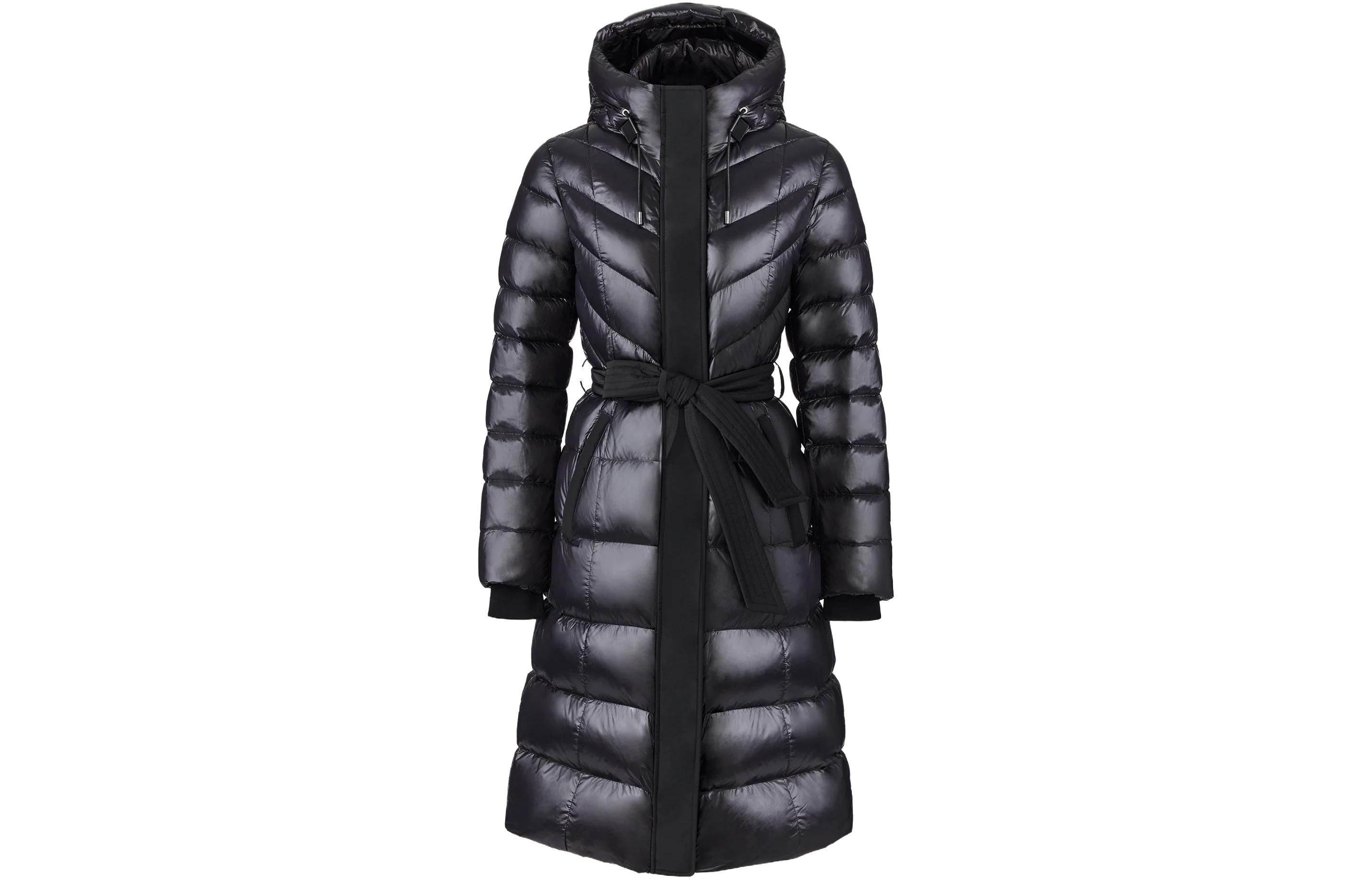 

MACKAGE Пуховик Coralia с капюшоном и поясом-кушаком