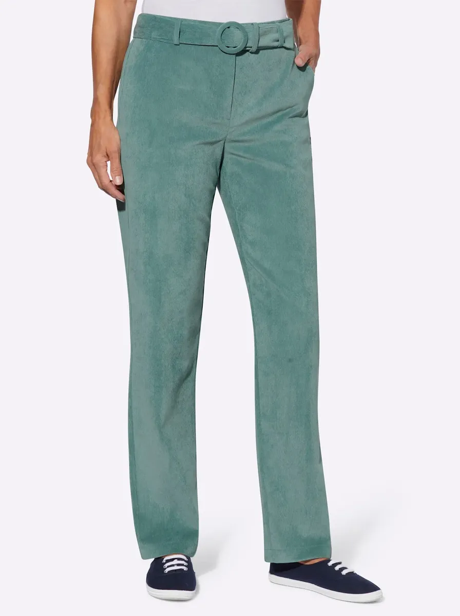 

Вельветовые брюки Classic Basics, цвет Jade