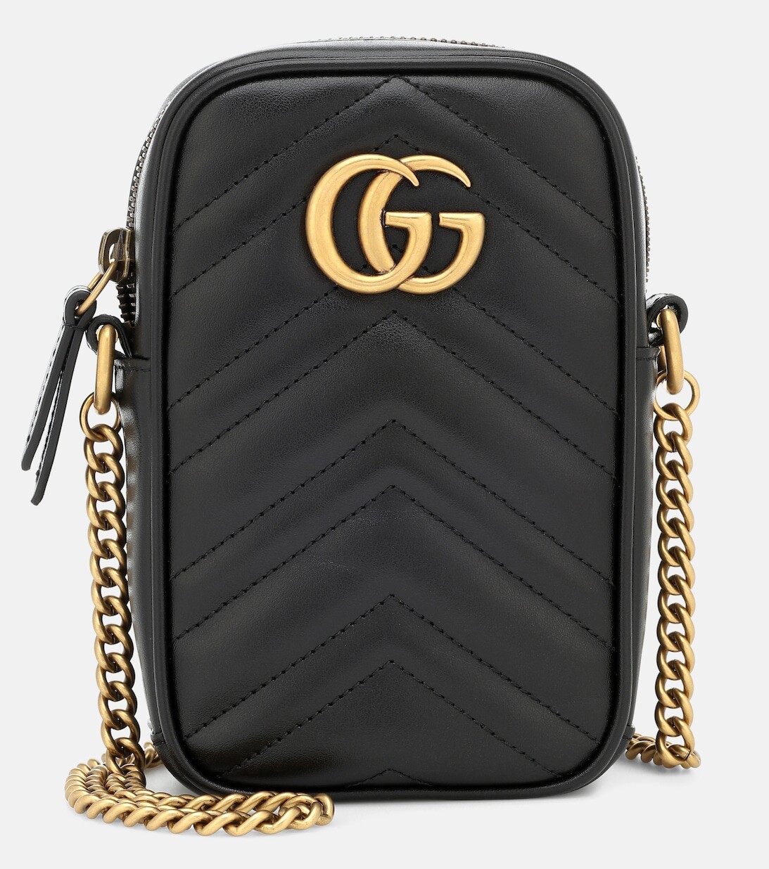 

Мини-сумка через плечо GG Marmont Gucci, черный