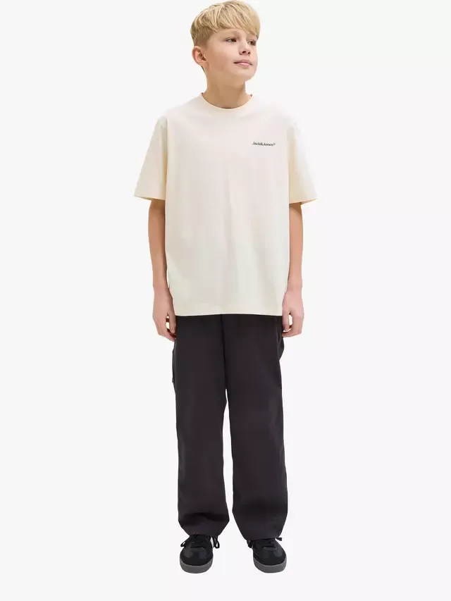 Детские брюки-карго Alex Baggy, черные Jack & Jones