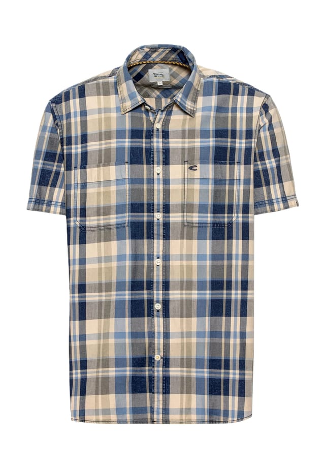 

Повседневная рубашка прямого кроя с коротким рукавом Camel Active, синий